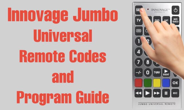 Innovage Jumbo Universal Remote Codes & Program Guide