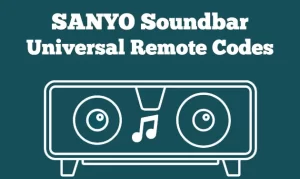Sanyo Soundbar Universal Remote Codes