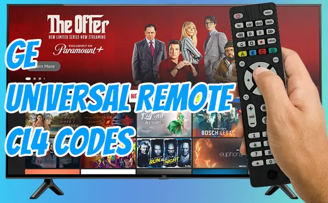 GE Universal Remote CL4 Codes & Program Guide [2023]