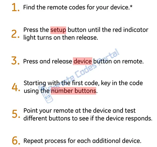 How to Program GE Remote with RCA TV