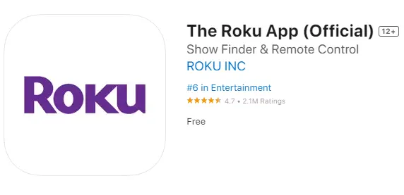 Roku App for iPhone