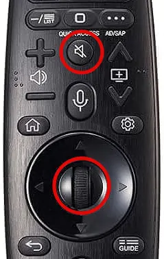 resetting LG magic remote control