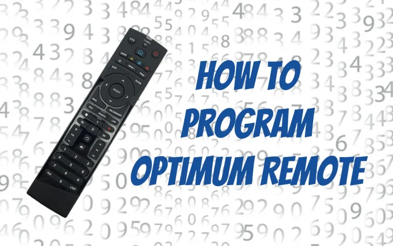 How To Program Optimum Remote To TV And Cable Box